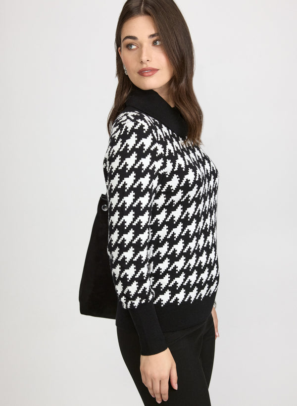 Laura Houndstooth Sweater