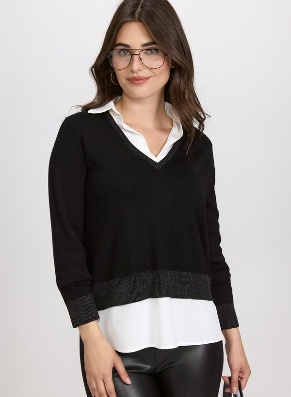 laura Illusion Blouse Knit