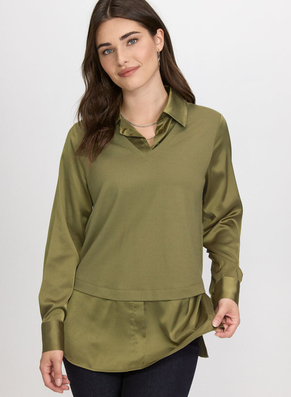laura Illusion Layered Top