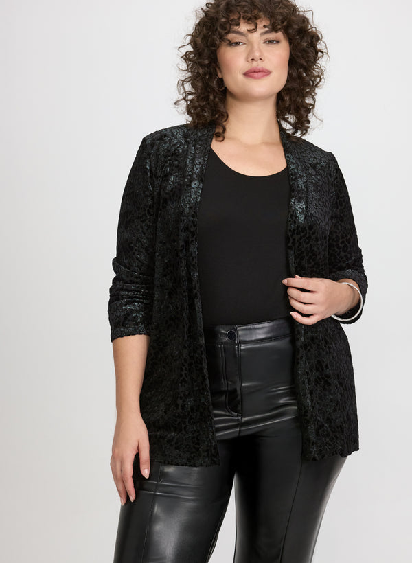 laura Iridescent Leopard Motif Cardigan