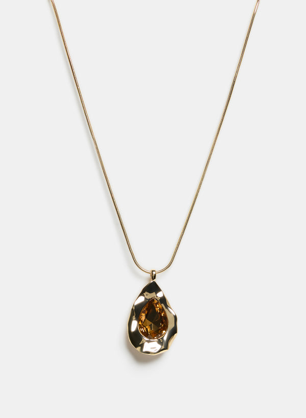 laura Irregular Teardrop Pendant Necklace