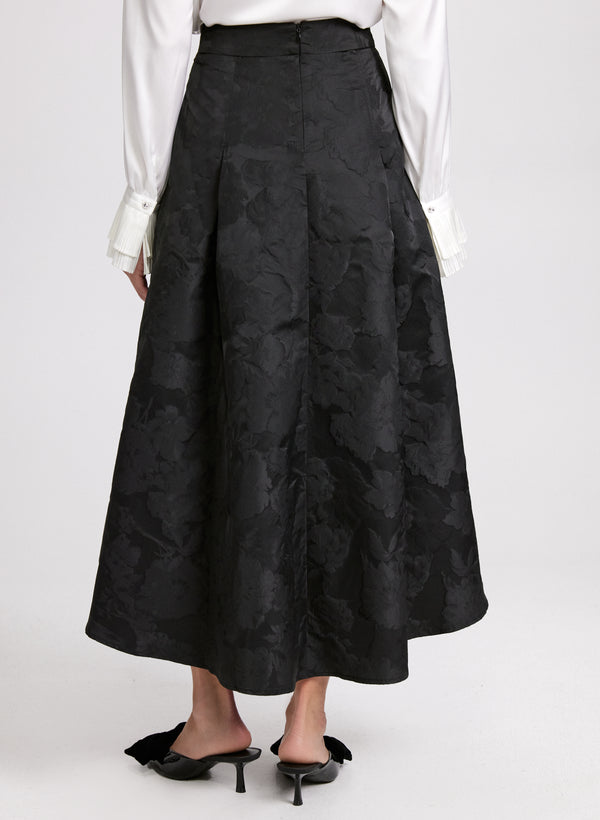 Laura Jacquard Midi Skirt