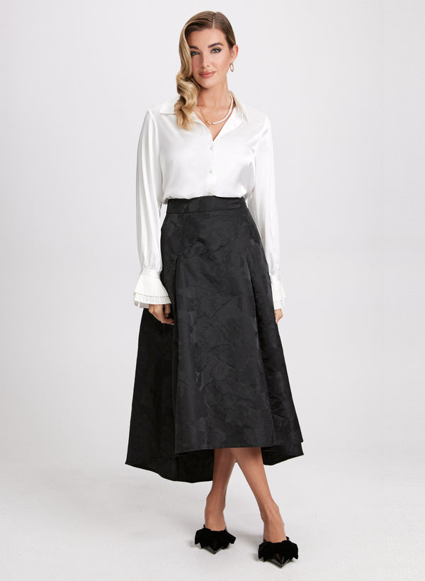 Laura Jacquard Midi Skirt