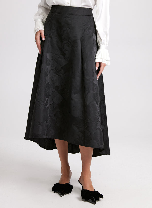 laura Jacquard Midi Skirt