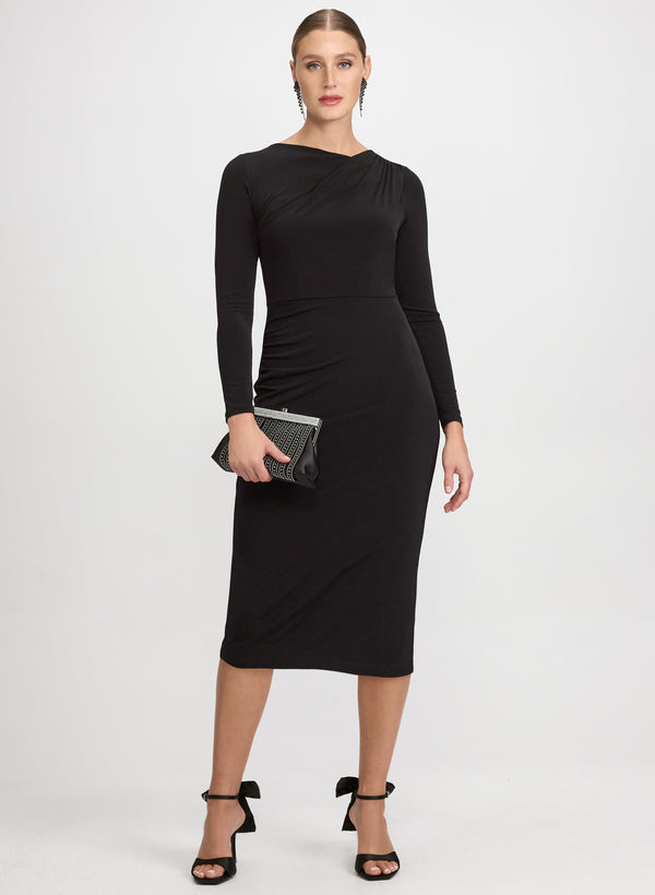 laura Jersey Asymmetric Dress