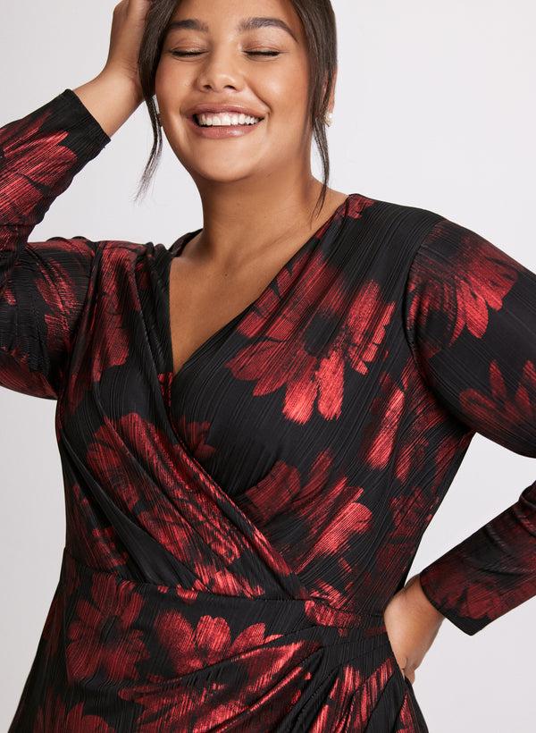 Laura Jersey Poppy Print Dress