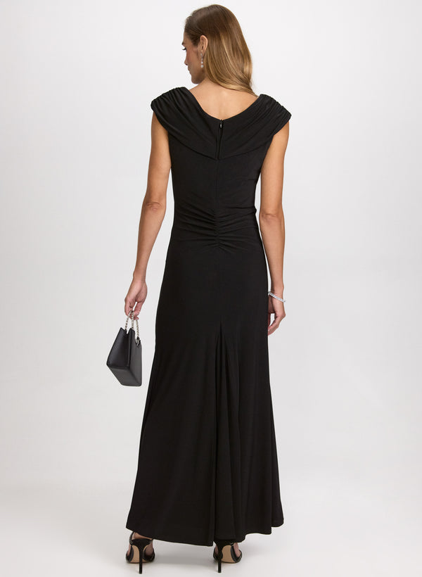 Laura Jersey Waterfall Ruffle Dress