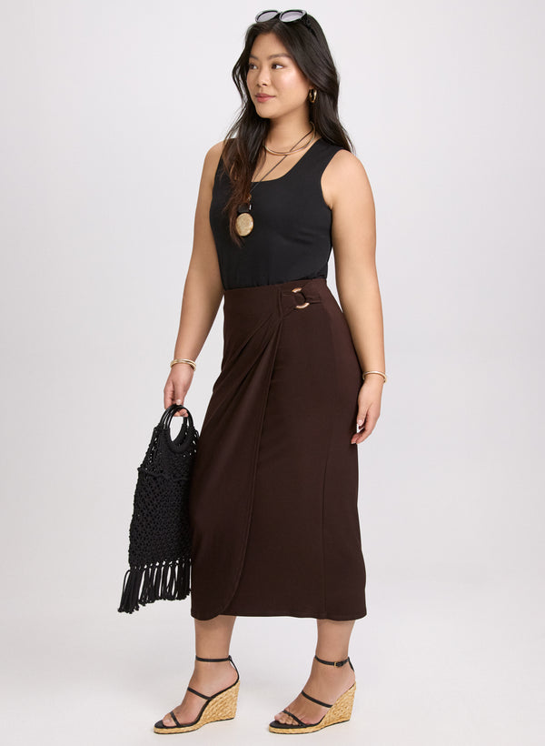 Laura Jersey Wrap Skirt
