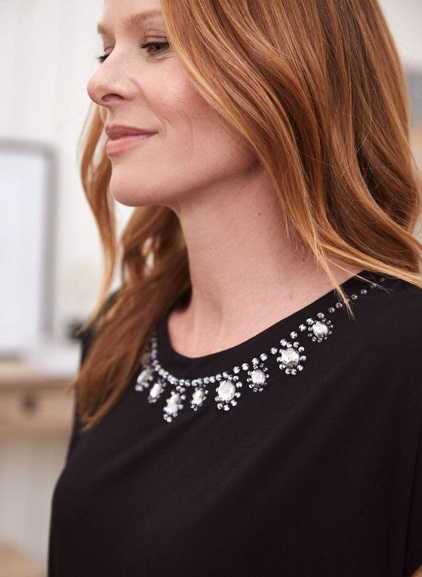 Laura Jewel Embellished Tee