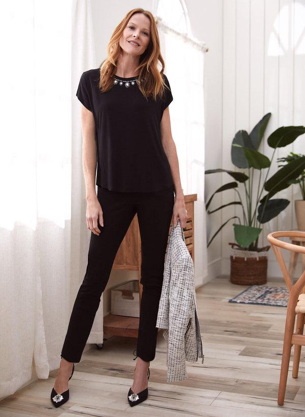 Laura Jewel Embellished Tee