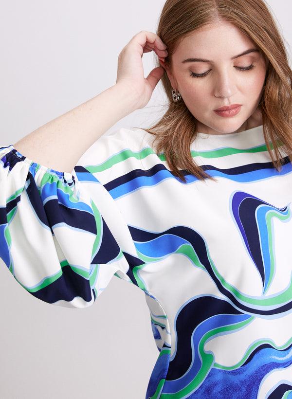 Laura Joseph Ribkoff - Abstract Print Blouse