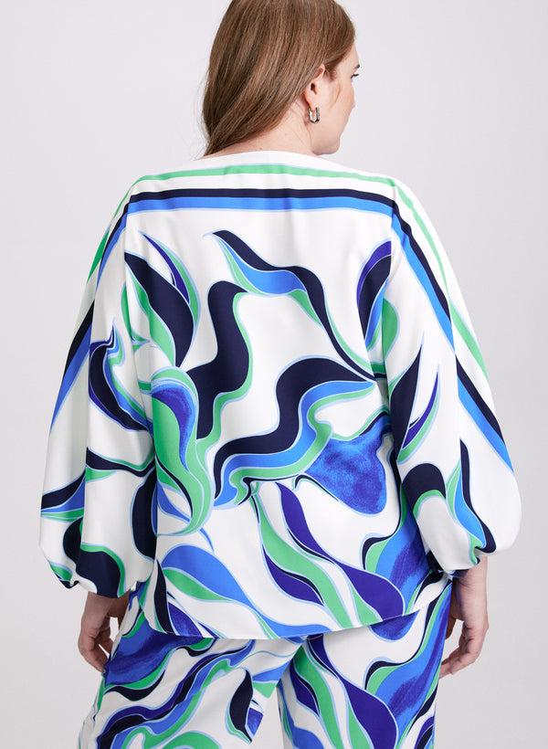Laura Joseph Ribkoff - Abstract Print Blouse