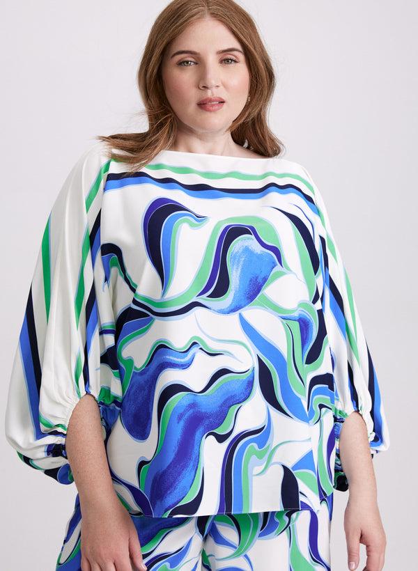 laura Joseph Ribkoff - Abstract Print Blouse
