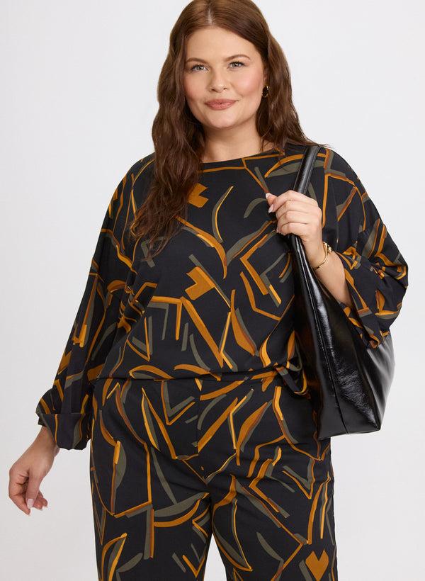 laura Joseph Ribkoff - Abstract Striped Blouse