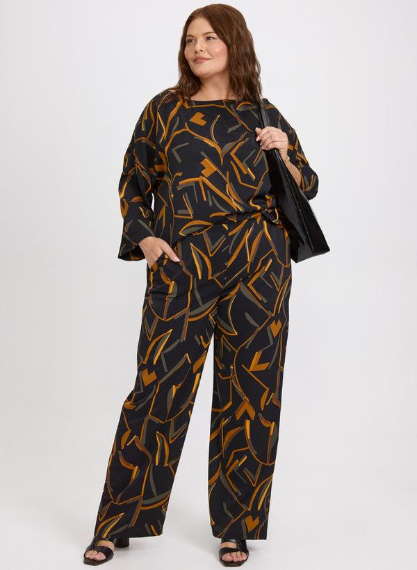 Laura Joseph Ribkoff - Abstract Striped Pants