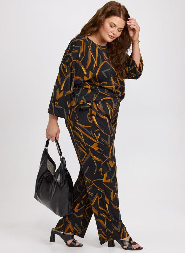 Laura Joseph Ribkoff - Abstract Striped Pants