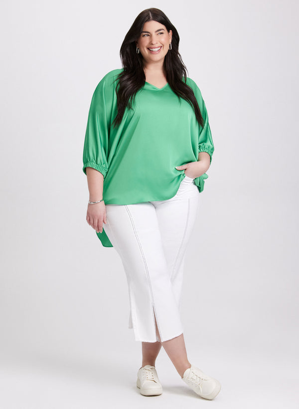 Laura Joseph Ribkoff - Asymmetric Satin Blouse