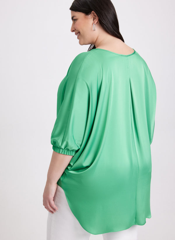 Laura Joseph Ribkoff - Asymmetric Satin Blouse