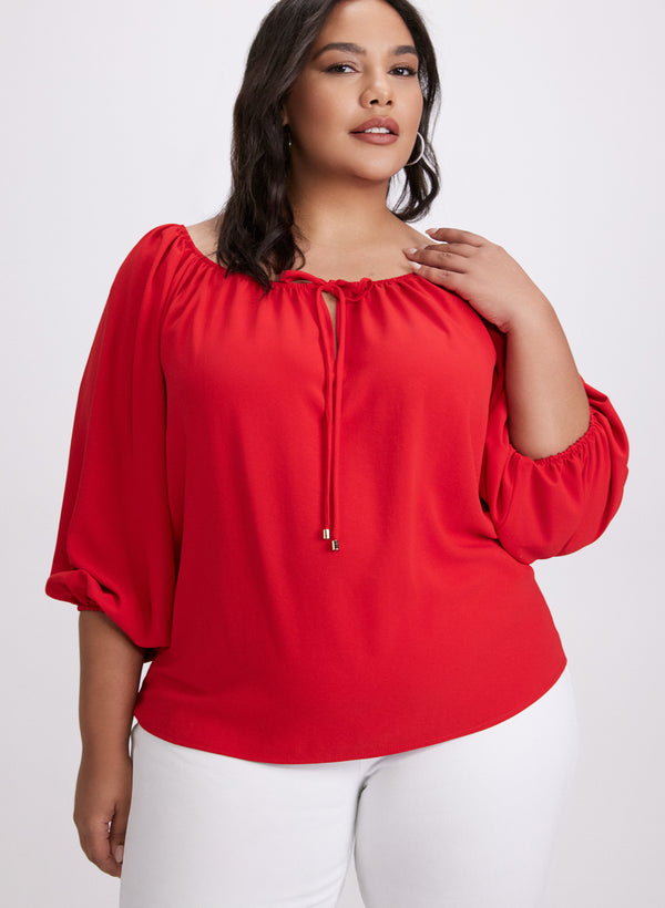 Laura Joseph Ribkoff - Balloon Sleeve Blouse