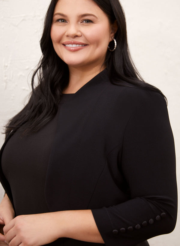 Laura Joseph Ribkoff - Button Detail Bolero