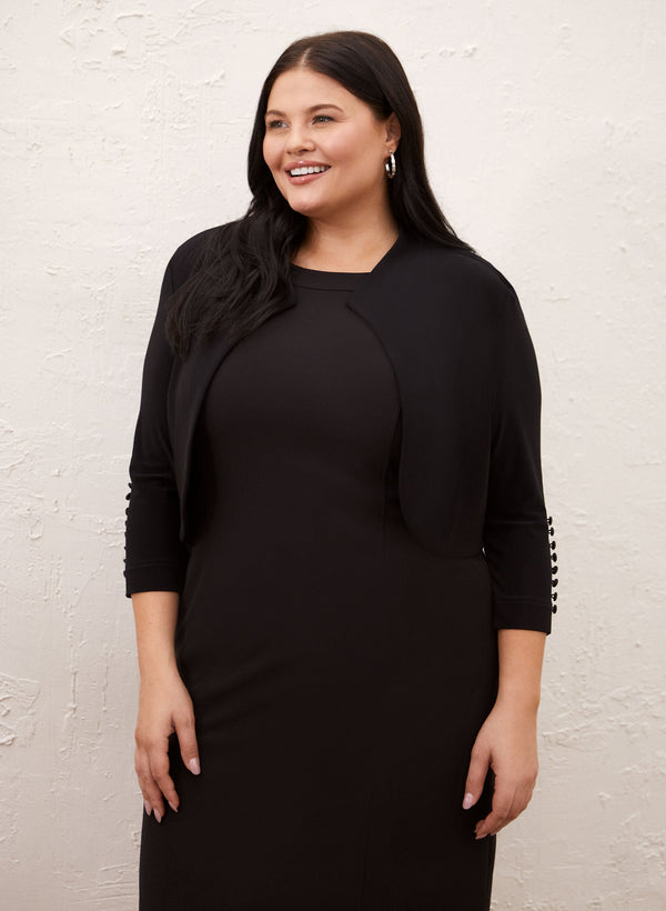 laura Joseph Ribkoff - Button Detail Bolero