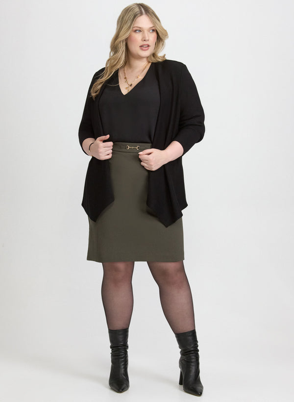 Laura Joseph Ribkoff - Chain-Link Detail Skirt