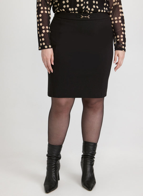 laura Joseph Ribkoff - Chain-Link Detail Skirt