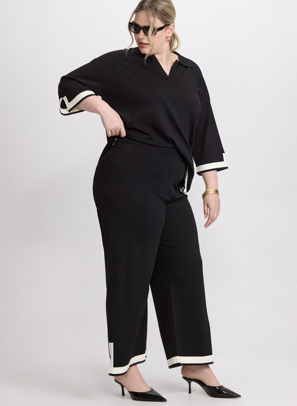 Laura Joseph Ribkoff - Contrast Hem Pants