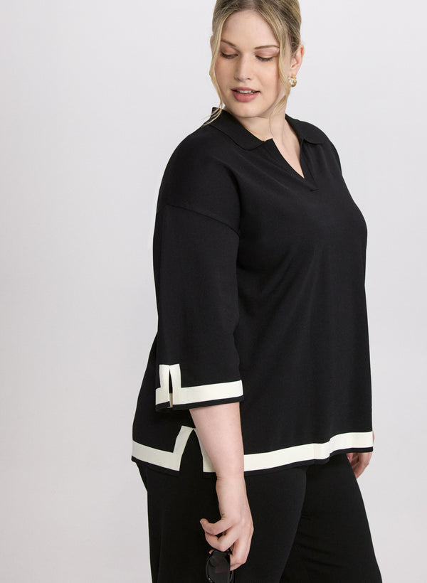 laura Joseph Ribkoff - Contrast Trim Sweater