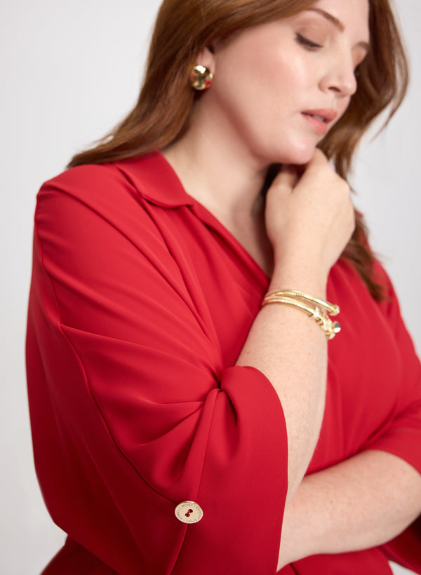 Laura Joseph Ribkoff - Crossover Blouse