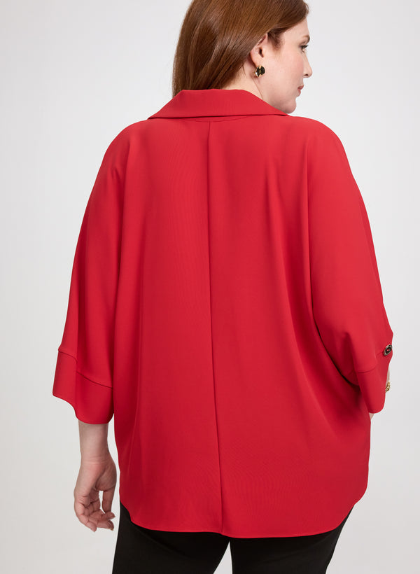 Laura Joseph Ribkoff - Crossover Blouse