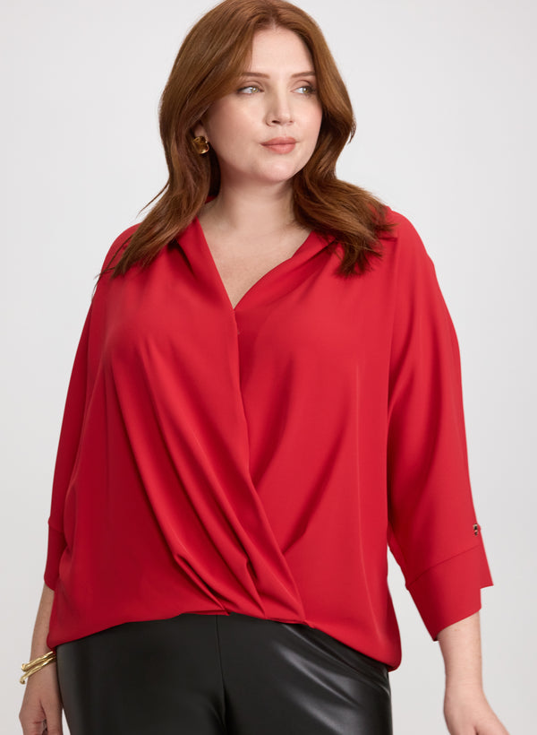 laura Joseph Ribkoff - Crossover Blouse