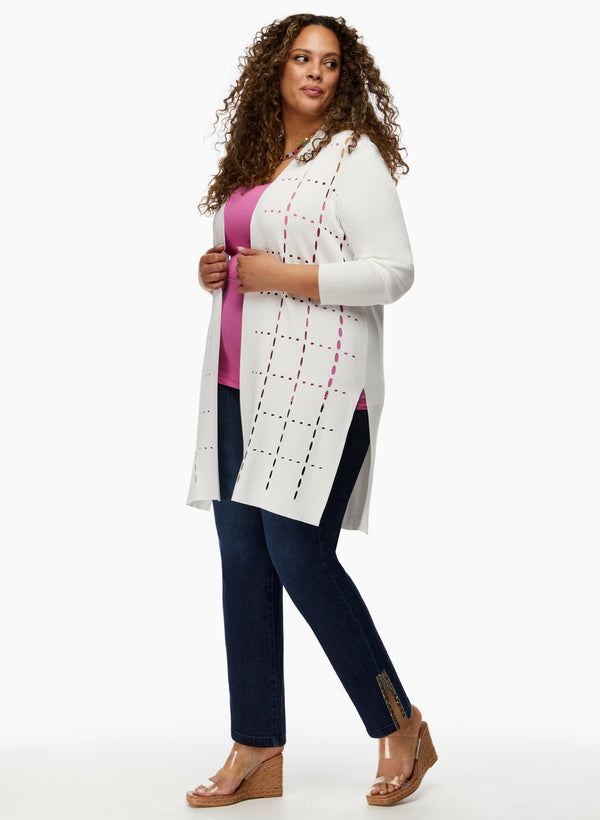 Laura Joseph Ribkoff - Cutout Detail Cardigan