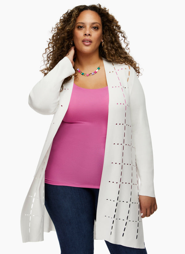 laura Joseph Ribkoff - Cutout Detail Cardigan