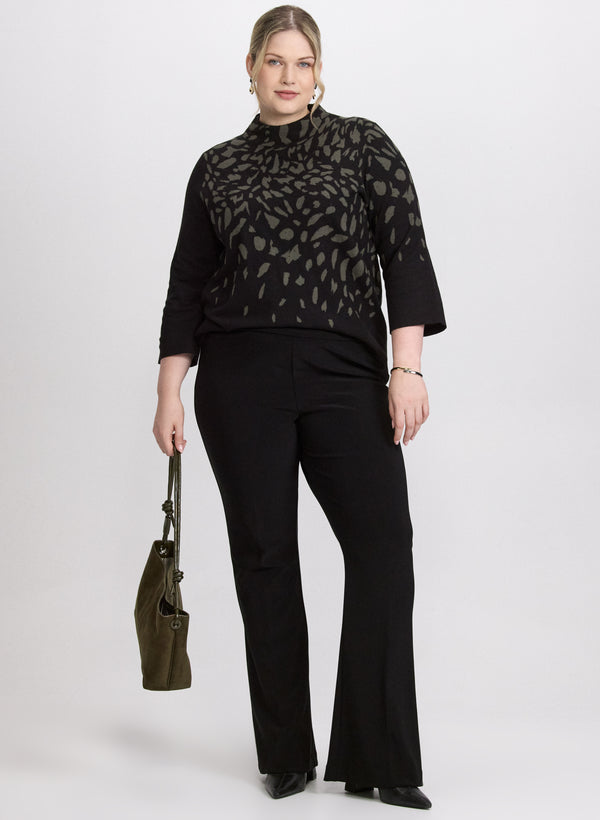 Laura Joseph Ribkoff - Dot Print Jacquard Sweater