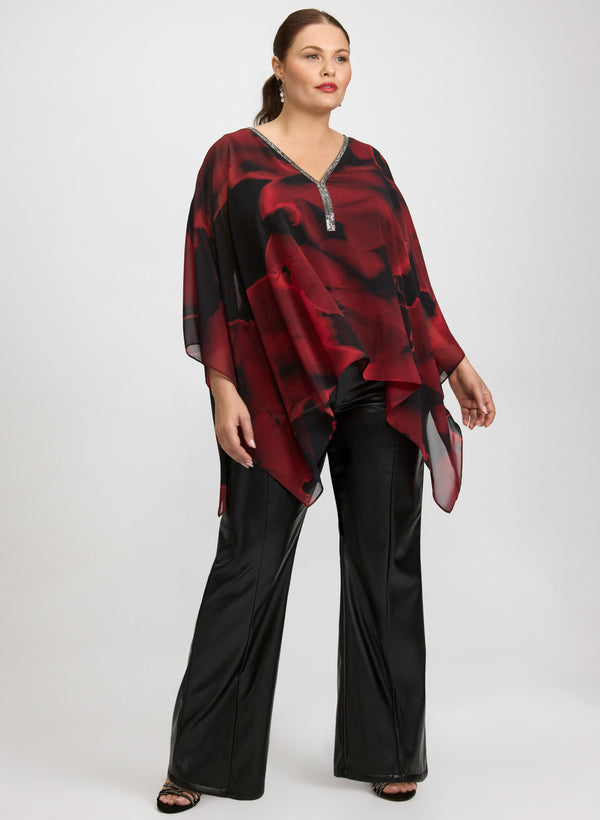 Laura Joseph Ribkoff - Floral Chiffon Blouse