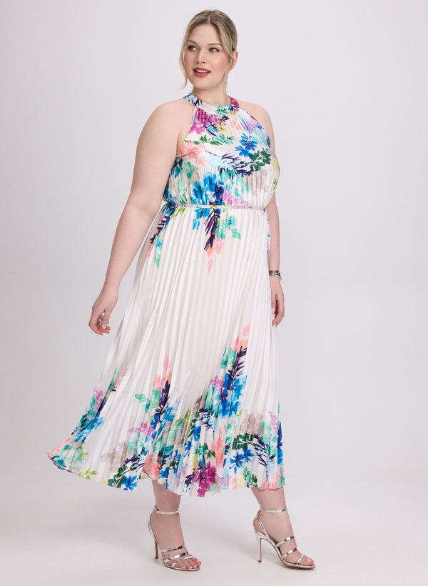 Laura Joseph Ribkoff - Floral Plissé Dress