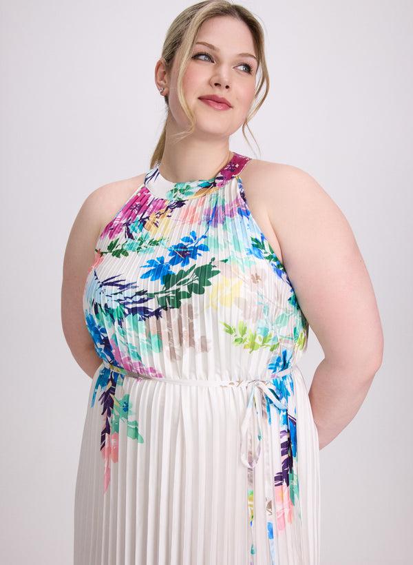 Laura Joseph Ribkoff - Floral Plissé Dress