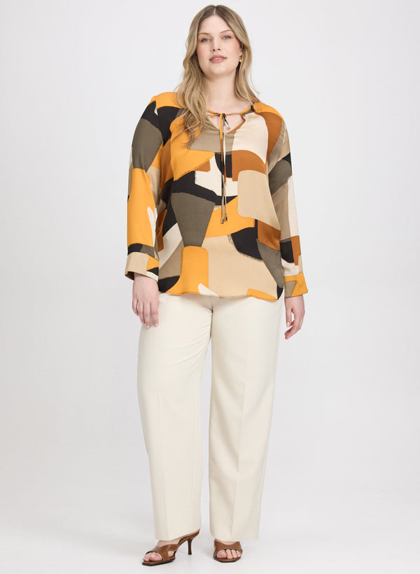 Laura Joseph Ribkoff - Geometric Print Blouse