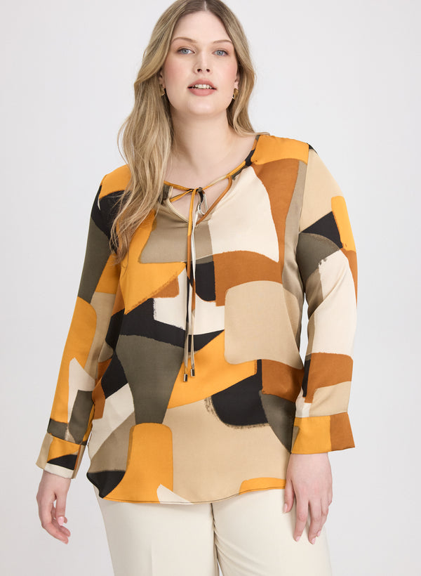 laura Joseph Ribkoff - Geometric Print Blouse