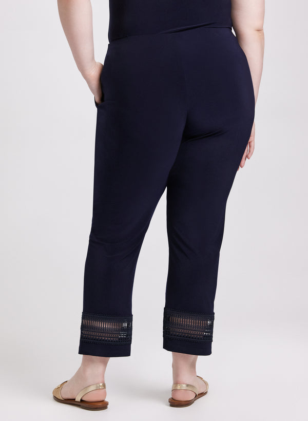 Laura Joseph Ribkoff - Lace Trim Pants