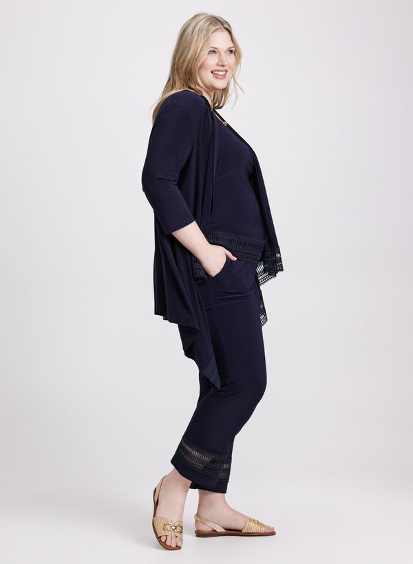 Laura Joseph Ribkoff - Lace Trim Pants