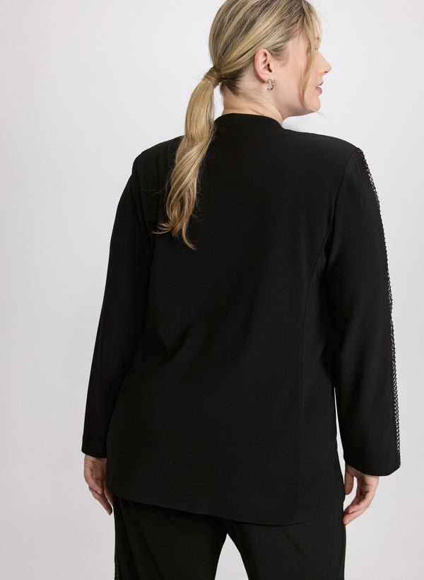 Laura Joseph Ribkoff - Mesh Trim Jacket