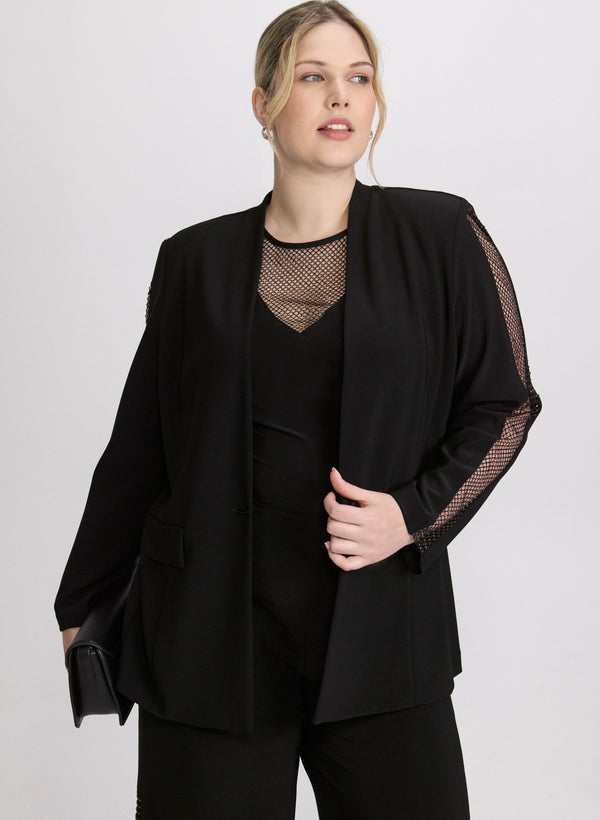 laura Joseph Ribkoff - Mesh Trim Jacket