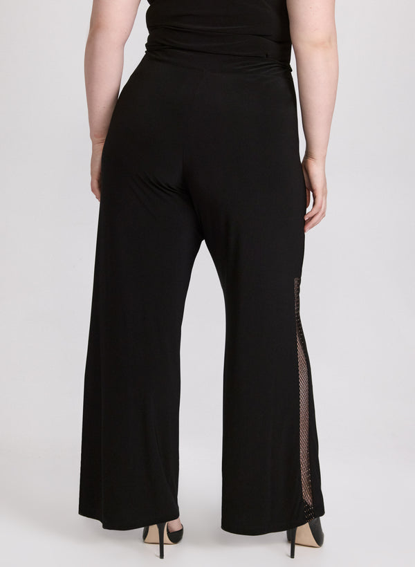 Laura Joseph Ribkoff - Mesh Trim Pants