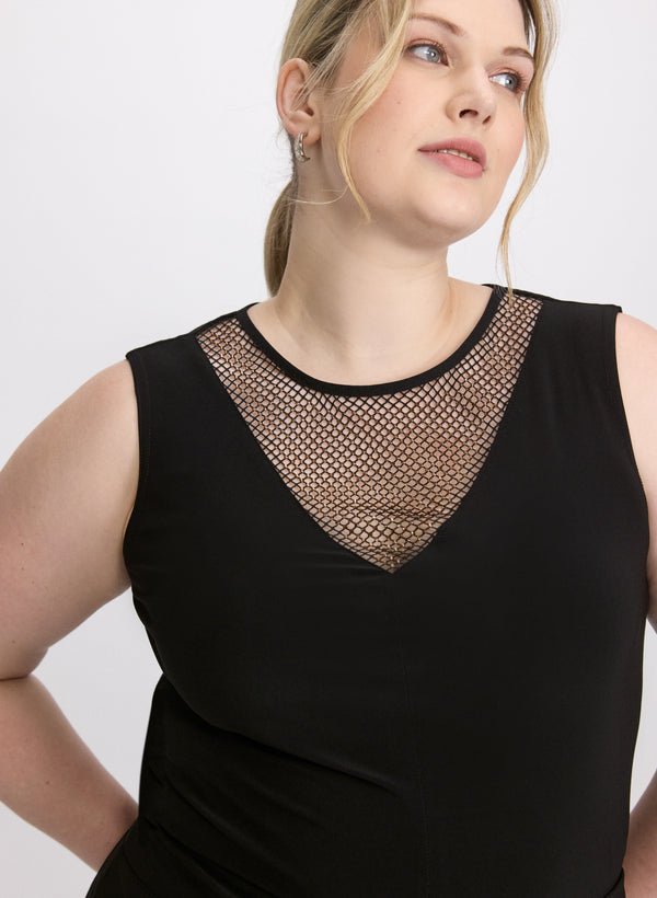 Laura Joseph Ribkoff - Mesh Trim Top