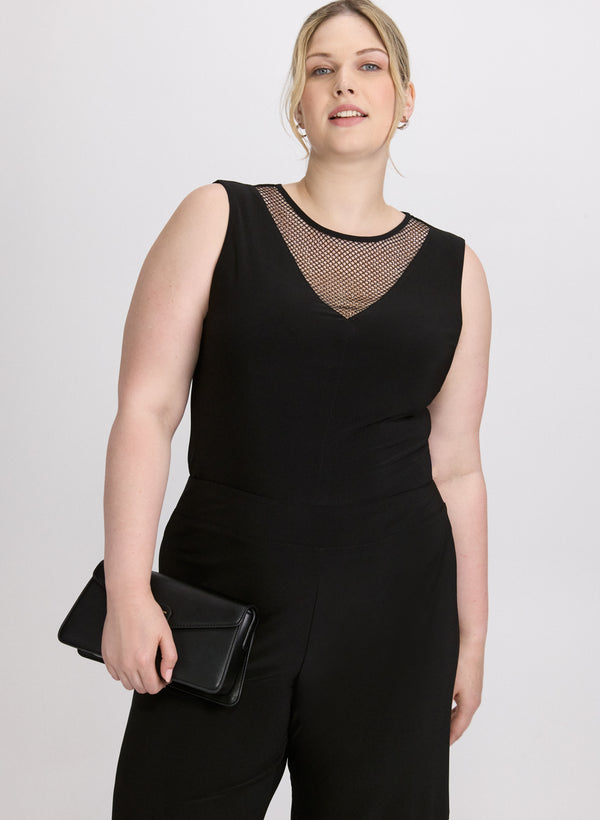 laura Joseph Ribkoff - Mesh Trim Top