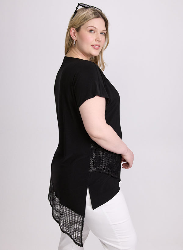 laura Joseph Ribkoff - Mesh Trim Tunic