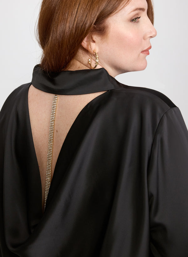 Laura Joseph Ribkoff - Open Back Blouse