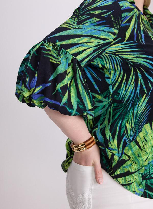 Laura Joseph Ribkoff - Palm Print Blouse